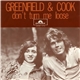 Greenfield & Cook - Don't Turn Me Loose